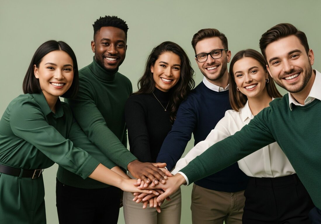 Ehrenamtliche Helfer des SV Klausheide bereiten das Vereinsgelände vor.